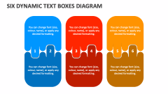 Six Dynamic Text Boxes Diagram - Slide 1