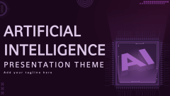 Artificial Intelligence Theme - Slide 1