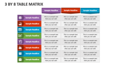 3 By 8 Table Matrix - Slide 1