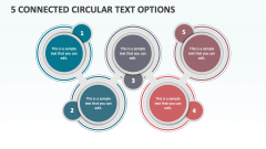5 Connected Circular Text Options - Slide 1