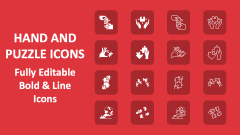 Hand and Puzzle Icons - Slide 1