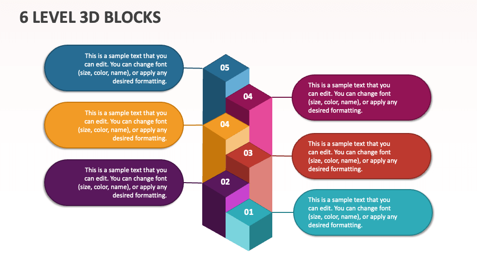 6 Level 3D Blocks - Slide 1