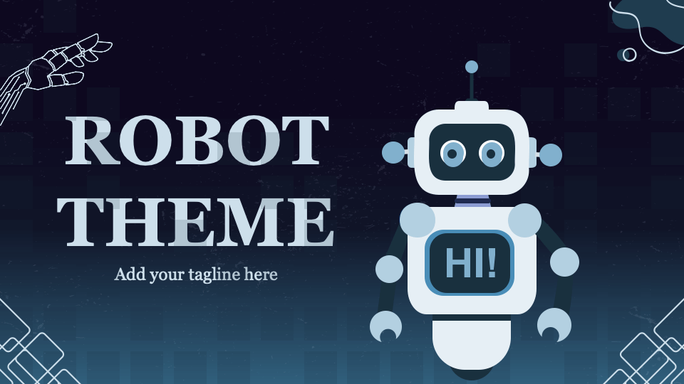 Robot Presentation Theme - Slide 1