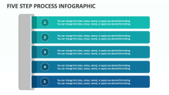 Five Step Process Infographic - Slide 1