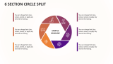 6 Section Circle Split - Slide 1