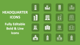 Headquarter Icons - Slide 1