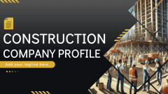 Construction Company Profile - Slide 1