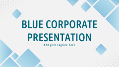 Blue Corporate Presentation - Slide 1