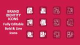 Brand Identity Icons - Slide 1