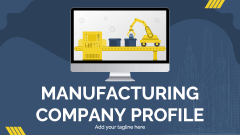 Manufacturing Company Profile - Slide 1