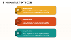 3 Innovative Text Boxes - Slide 1