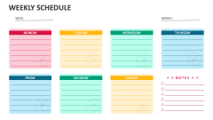 Weekly Schedule Template for Google Slides and PowerPoint - PPT Slides