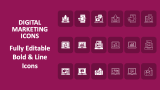 Digital Marketing Icons - Slide 1