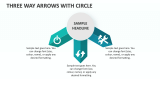 Three Way Arrows with Circle - Slide 1