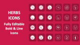 Herbs Icons - Slide 1