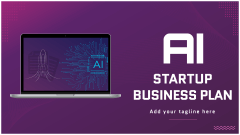 AI Startup Business Plan Presentation - Slide 1