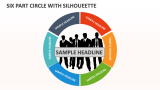 Six Part Circle with Silhoueette - Slide 1
