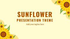 Sunflower Theme - Slide 1