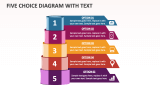 Five Choice Diagram with Text - Slide 1