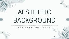 Aesthetic Background Presentation Theme - Slide 1