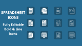 Spreadsheet Icons - Slide 1