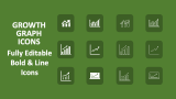 Growth Graph Icons - Slide 1
