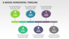 6 Weeks Horizontal Timeline - Slide 1