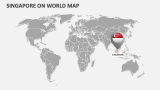 Singapore On World Map - Slide 1