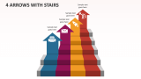 4 Arrows with Stairs - Slide 1