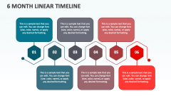 6 Month Linear Timeline - Slide 1