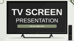 TV Screen Presentation Theme - Slide 1
