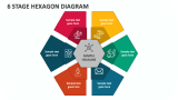 6 Stage Hexagon Diagram - Slide 1