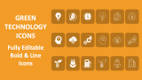 Green Technology Icons - Slide 1