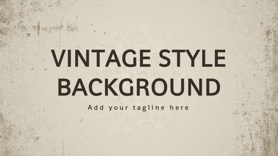 Vintage Style Background - Slide 1