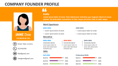 Company Founder Profile - Slide 1