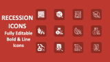 Recession Icons - Slide 1