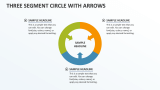 Three Segment Circle with Arrows - Slide 1