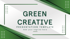 Green Creative Presentation Template - Slide 1