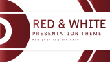 Red and White Presentation Theme - Slide 1