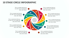 10 Stage Circle Infographic - Slide 1