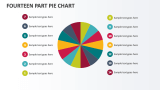 Fourteen Part Pie Chart - Slide 1