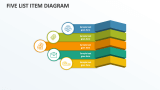 Five List Item Diagram - Slide 1
