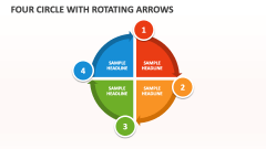Four Circle with Rotating Arrows - Slide 1