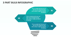 3 Part Bulb infographic - Slide 1