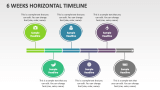6 Weeks Horizontal Timeline - Slide 1