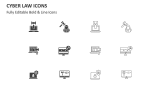 Cyber Law Icons - Slide 2