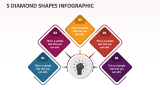 5 Diamond Shapes Infographic - Slide 1
