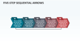 Five-Step Sequential Arrows - Slide 1