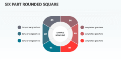 Six Part Rounded Square - Slide 1