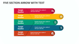 Five Section Arrow with Text - Slide 1